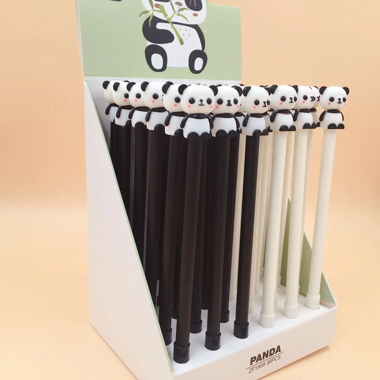2 шт./партия Kawaii милые панды животные гелевые черные чернила для ручки рекламный подарок канцелярские принадлежности для школы и офиса