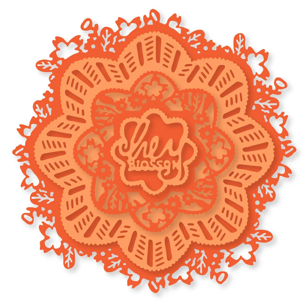 

4 Layer flower edge Frame DIY Craft Metal Cutting Dies Knife mold Scrapbooking 2019 New Embossing Stencil Decor Photo Album Card