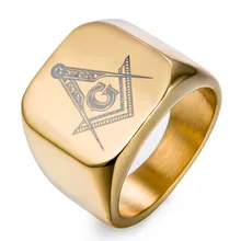 Кольцо масоны ювелирные изделия высокого качества 6-14 Золото& Черный& серебро из нержавеющей стали масонское кольцо для мужчин масонский знак магистра кольцо