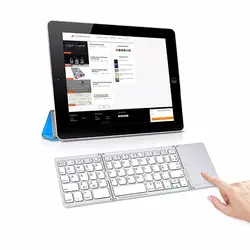 Для BQ Aquaris M10-планшет Перезаряжаемые BT тачпад Клавиатура Алюминий Bluetooth складная Беспроводной