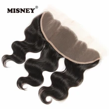 Кружевная Фронтальная 13x4 Бразильская волна тела человеческие волосы отбеленные узлы remy наращивание волос натуральный черный цвет