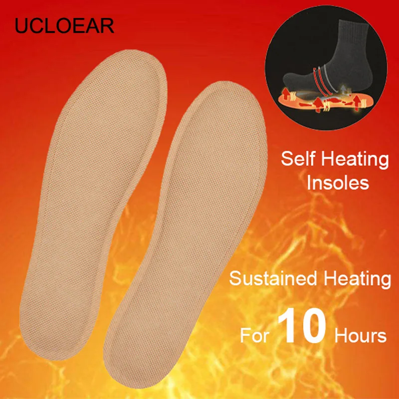 

UCLOEAR 5 Pair Self Heated Insoles 10 Hours Keep Warm Foot Warmer Insole Winter Heating Disposable Shoe Pad Cushion Insoles