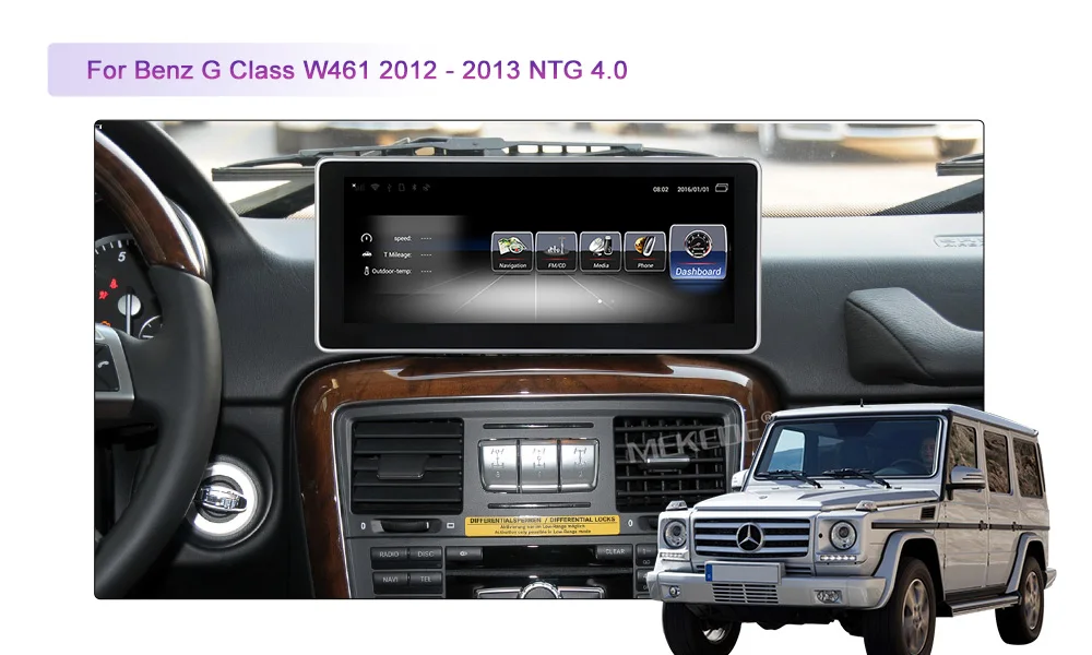 Discount HD Android 7.1 3+32G Car Multimedia GPS Audio Radio For Mercedes Benz G Class Wagen 461 463 G350 G500 2012~2018 Navigation NAVI 11