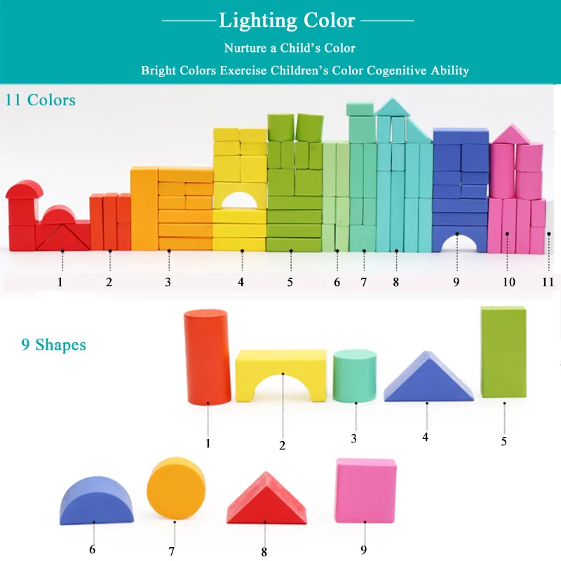 Детская безопасность различные цвета многообразные строительные блоки фигурки Кирпичи Игрушки совместимы с блоком дерево без заусенцев