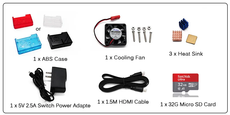 Игровой стартовый набор из Raspberry Pi 3 Model B/B+ видео игровая консоль с 32G sd-картой и геймпадом/HDMI кабель для консоли RetroPie