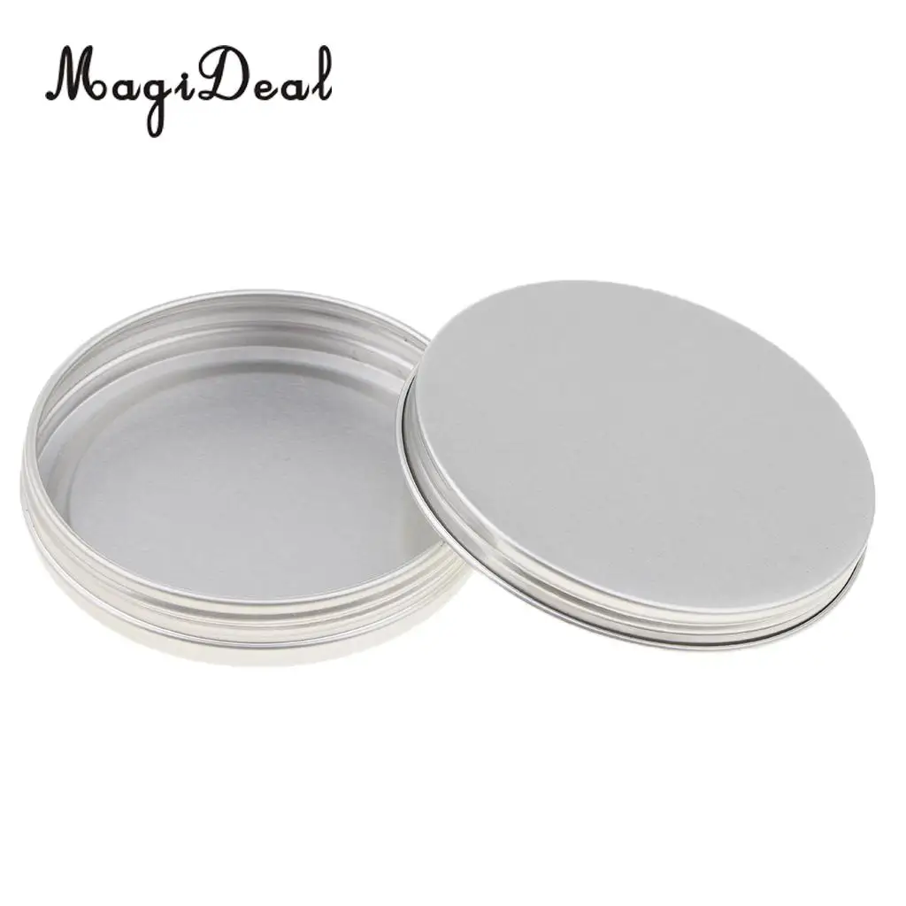 10PCS Aluminum Empty Tin Jars Screw Lids Can Pots Cream Lip Balm Containers 30ml