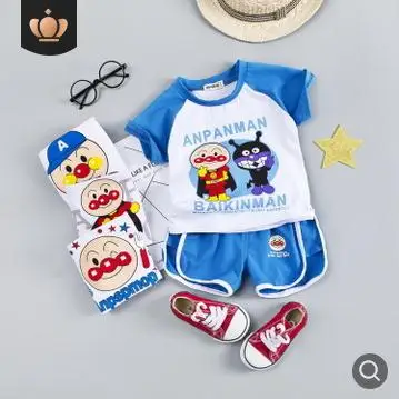 

Children's Clothing 2019 Summer Baby Boy Set Summer Cartoon Printed Cotton Short-sleeved Girls Suit Baby Clothes Set SY-F192218