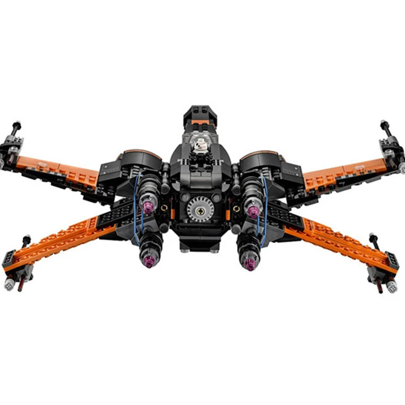 Дешево Новые Звездные войны серии Poe X wing здание истребителя Блоки Модель Набор LegoINGlys X крыло игрушки со Звездными войнами для мальчиков детские под...