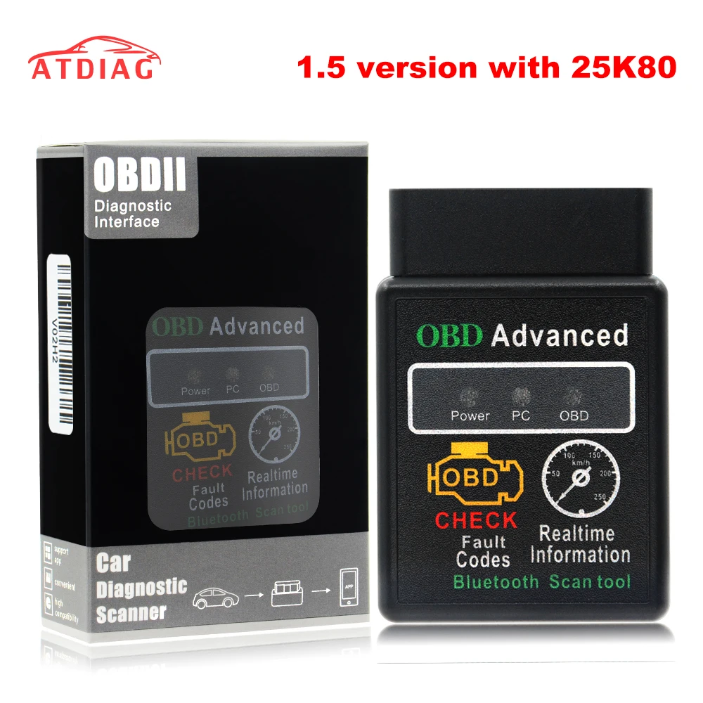 Горячая Распродажа для Android Windows MINI ELM327 HHOBD HH OBD Bluetooth OBD2 V2.1 черный смарт инструмент