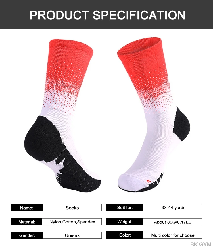 Mens Womens Soccer Socks Riding Cycling Socks Bicycle Sports Socks Breathable Socks Basketball Football Socks Fit for 38-44