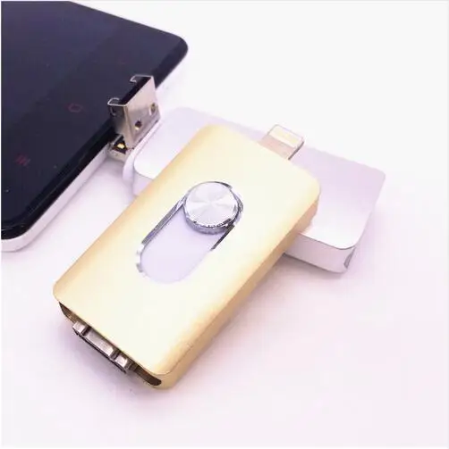 Последним otg iFlash Drive 64/128/256/512 ГБ HD U Disk Micro USB интерфейс 3 в 1 для Android/iphone 5/6/5s/6 Плюс iPad