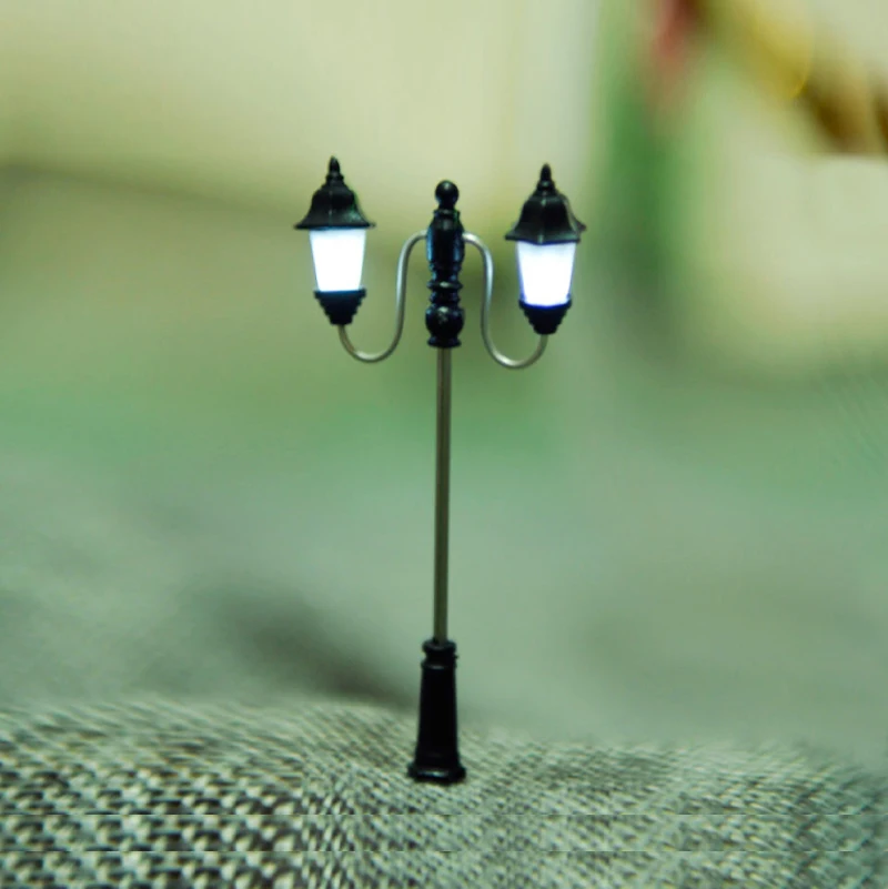 Buy 20PCS Metal ho scale street lights Model Railway Antique Lamps Garden Lamp