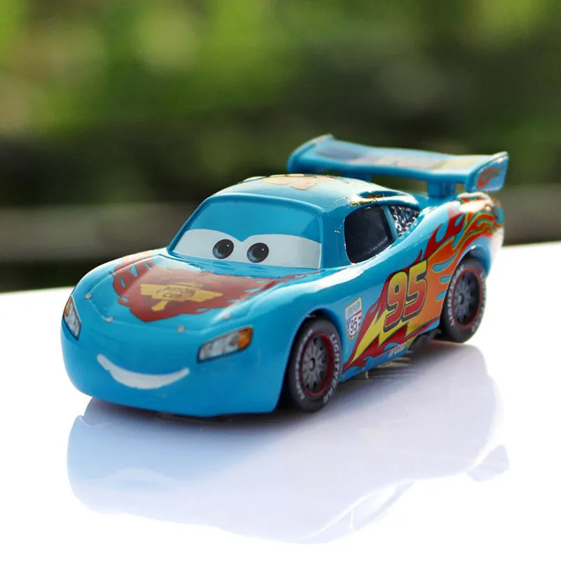 Disney Pixar Cars White Lightning McQueen Diecast Metal Toy Model Car 1:55 Loose
