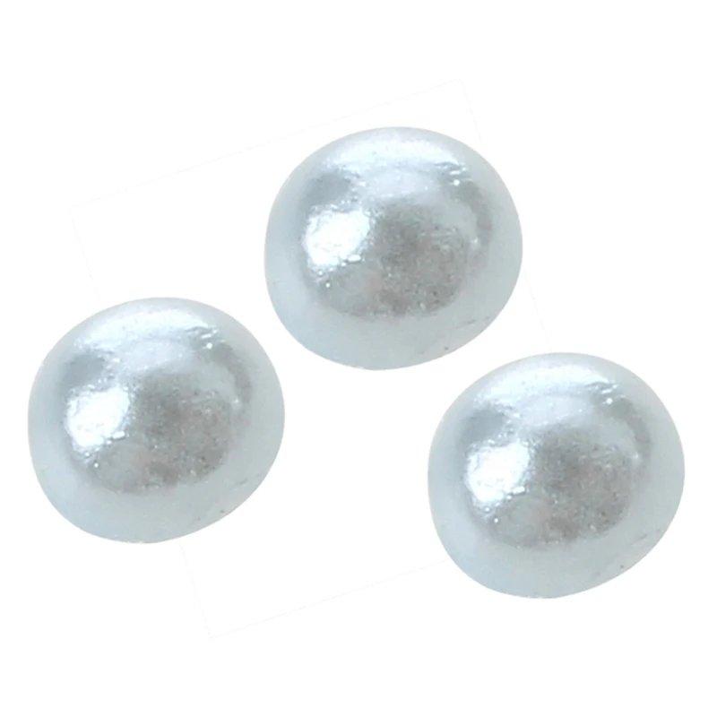 

500pcs Half-round Flatback Acrylic for Nail Art Phone Craft Blue