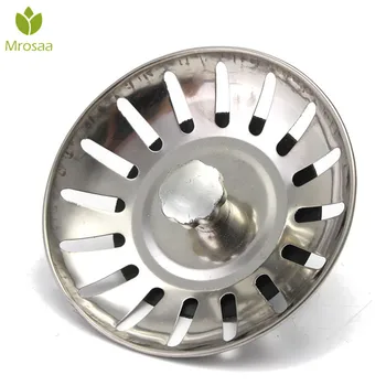 

Mrosaa 81mm Stainless Steel Home Kitchen Sink Drain Mesh Stopper Hair Scraps Strainer Waste Plug Bathroom Basin Sink Filter