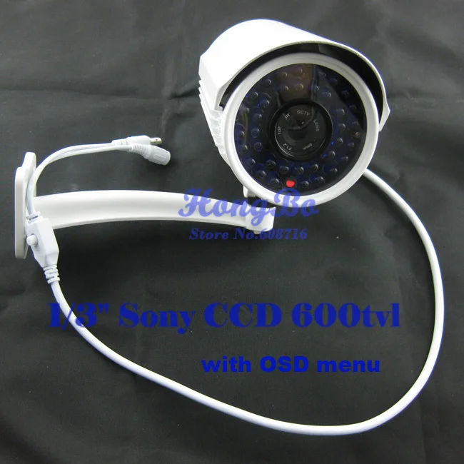 HOT Free Shipping Security camera 1/3&quot Sony CCD 600TVL with osd menu 36 IR 6mm outdoor cctv | Безопасность и защита