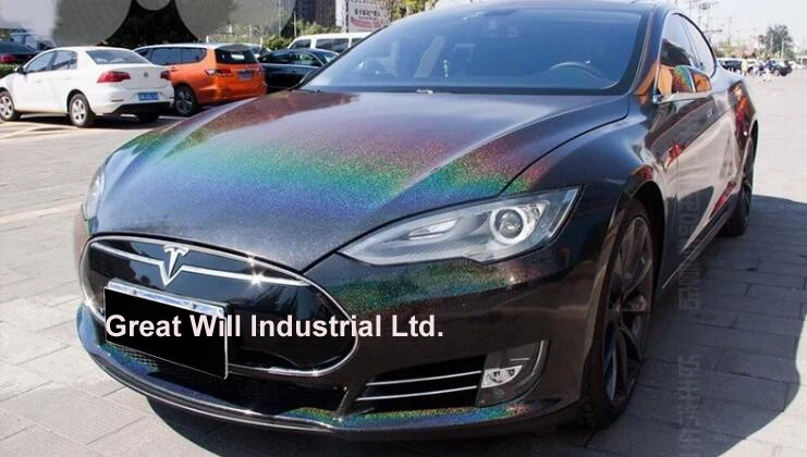 

Five Color Psychedelic Flip Gloss Vinyl Wrap Film Air Bubble Free Car Wrap Covering Coating Psychedelic Gloss Flip 1.52x20m/Roll