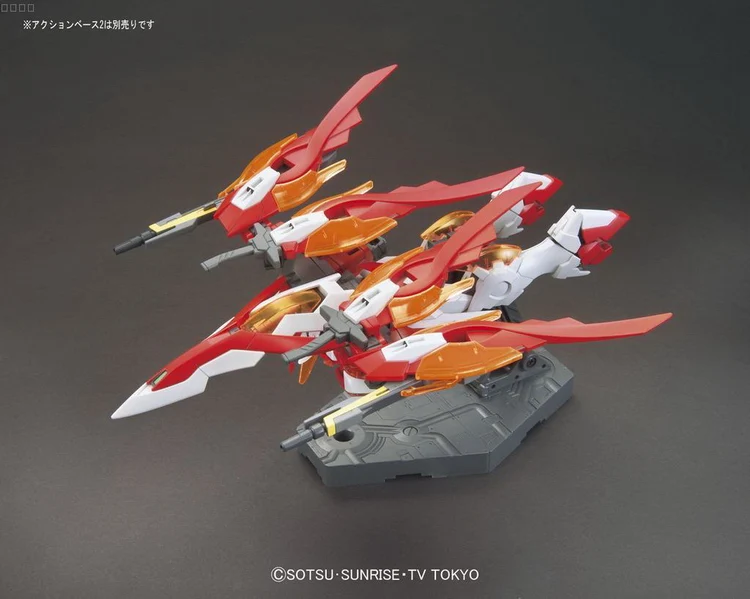 Gundam сборный истребитель Bandai HGBF 033 1/144 Wing gundam zero Honoo Gundam экшн-фигурка, строительные игрушки для детей