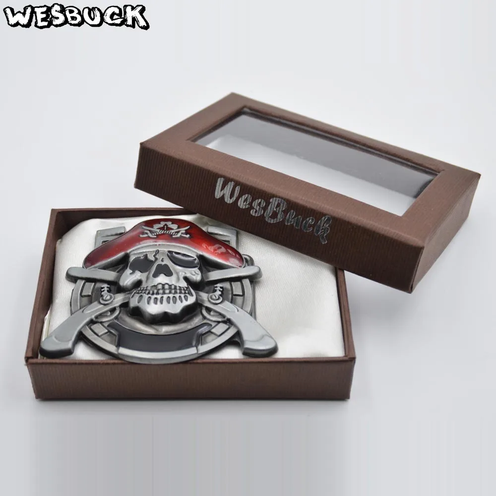 5 PCS MOQ wesbuck Brand пряжка для мужчин Модная металлическая пряжка для ремня с пряжкой для премиум-класса с пряжкой - Цвет: buckle and box