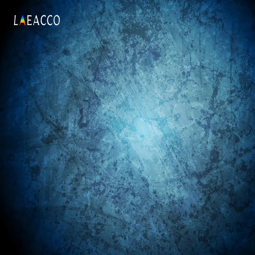 Laeacco градиентные синие однотонные текстурные фоны для портретной фотосъемки
