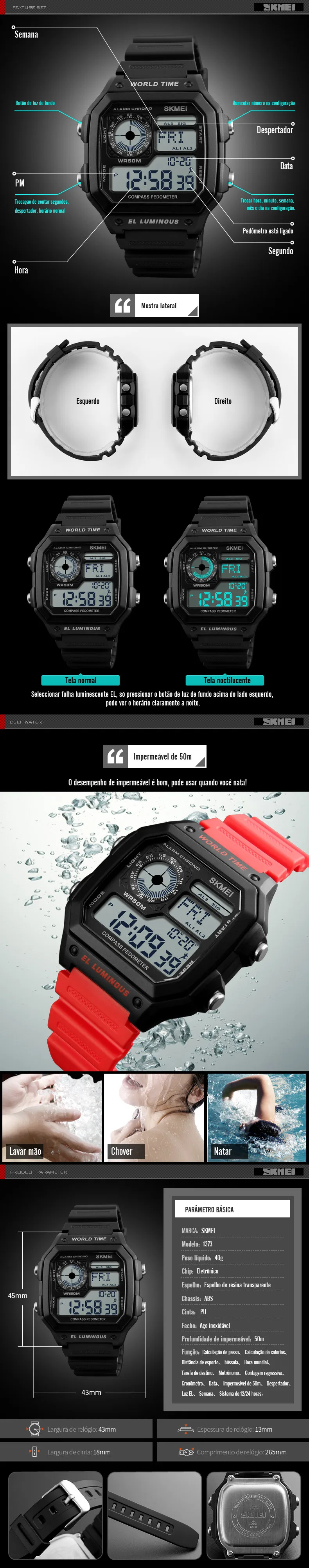 Relógios Top Marca de Luxo Relógio masculino