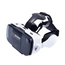2016 Google Smart Bluetooth Wireless VR BOSS Virtual Reality 3D Glasses Cardboard VR BOX Headphone Speaker Button for iphone