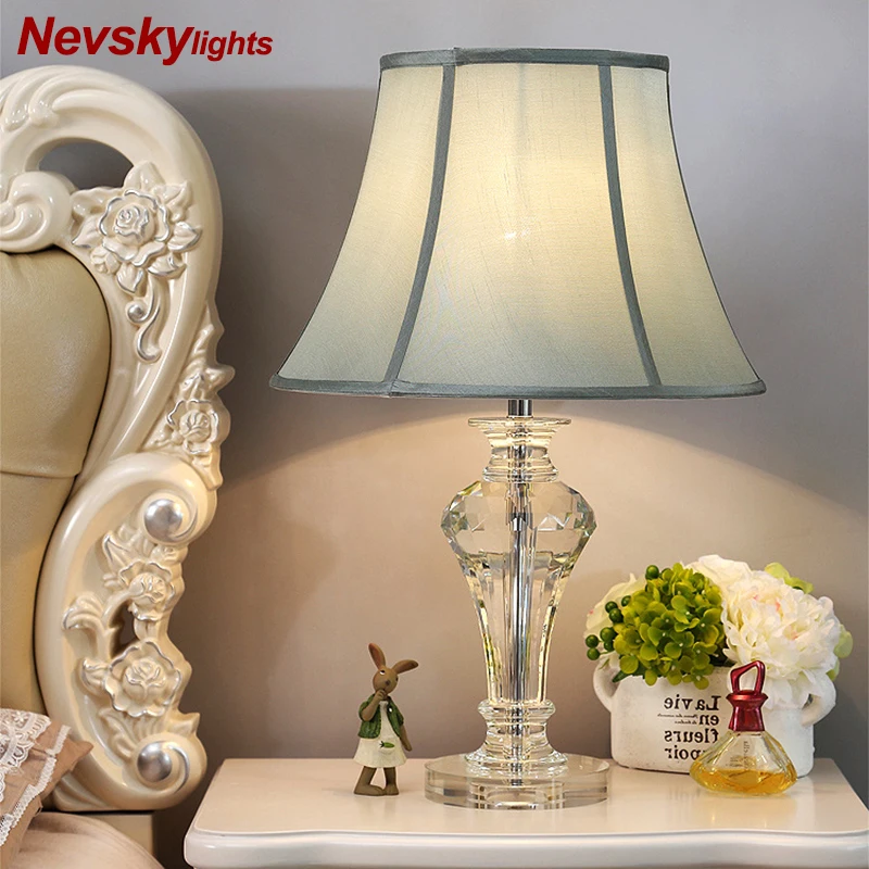 

Crystal Table Lamp Desk lights home decor table lights bulb lamp modern home decoration table lamps bedroom led lampbedside E27