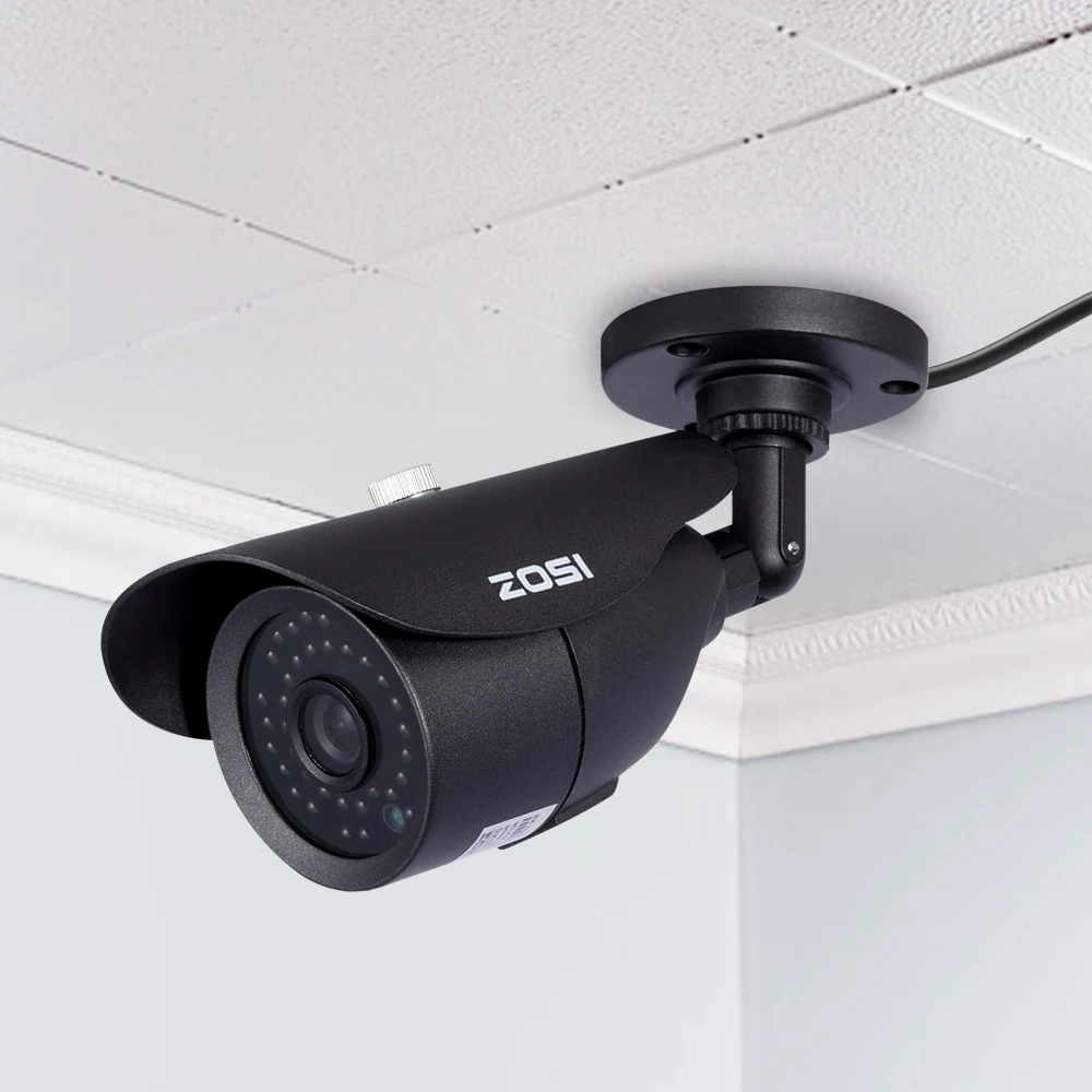 ZOSI HD 960H 1000TVL CMOS 42 шт. ИК светодиоды Высокое разрешение день/ночь водонепроницаемая
