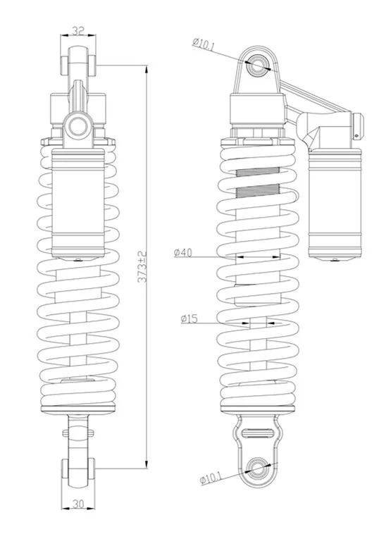 CF MOTO 800-2X8 YIT воздушный демпфирующий передний амортизатор части NO. 7020-051600-30000 ATV части QUAD части