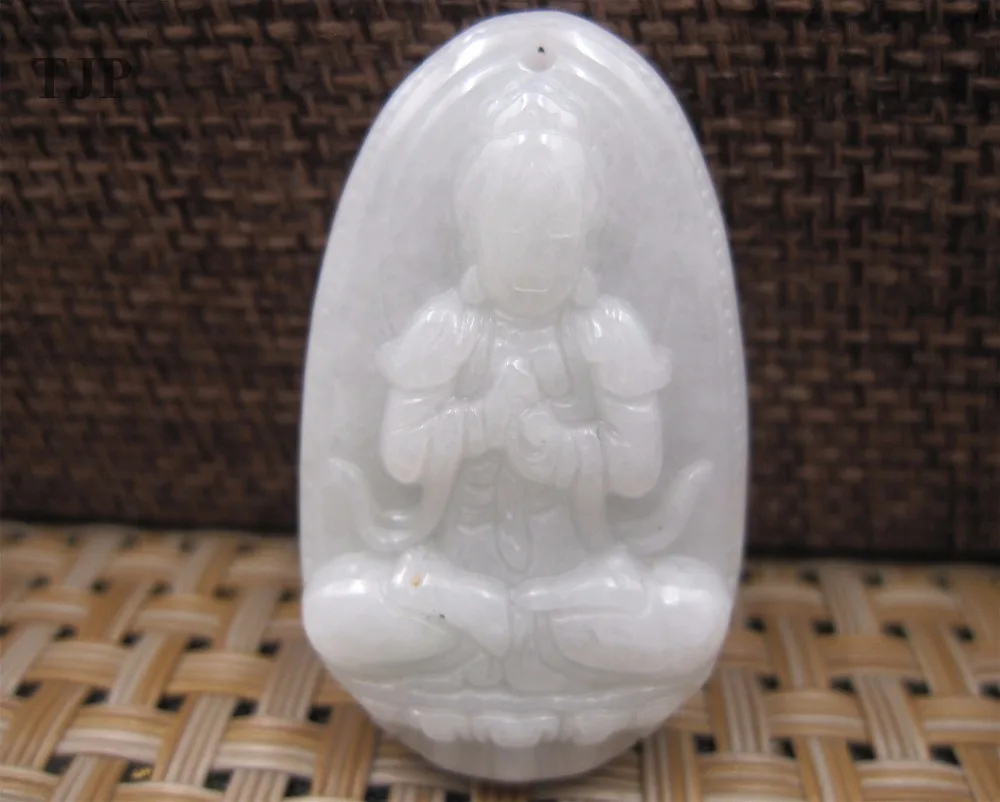 

Natural grade A jadeite myanmar Eight Chinese Protector Buddha Vairocana pendants jade with certificate together