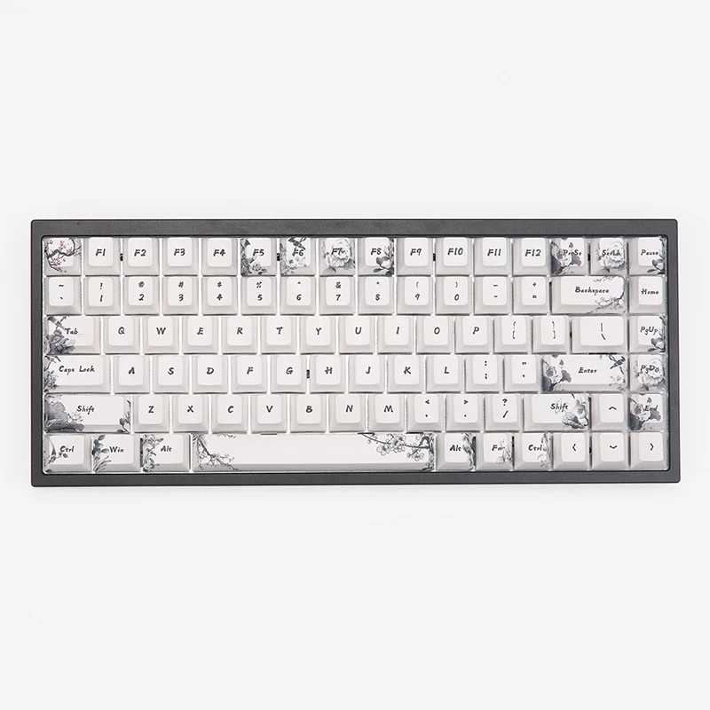 Краситель подкровати keycap Вишневый профиль fit gk64 - Цвет: 84keys