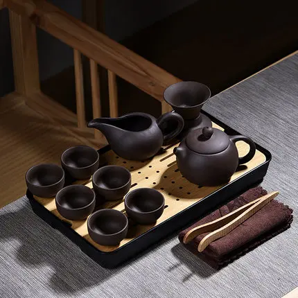 Китайский керамический чайный набор Исин фиолетовый глиняный горшок Xi Shi Gaiwan