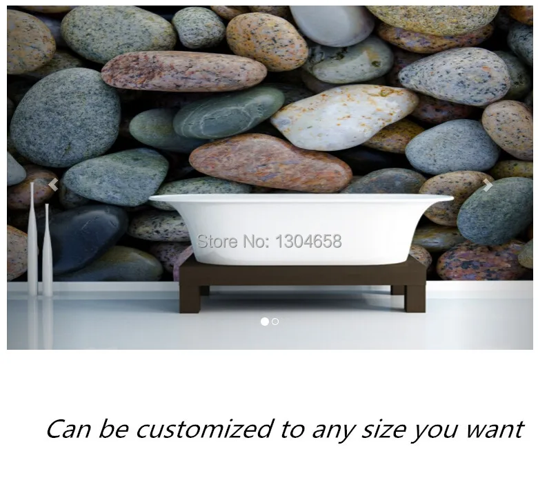 

Free shipping custom murals Colourful Pebbles Wallpaper Mural sofa bedroom TV backdrop wallpaper