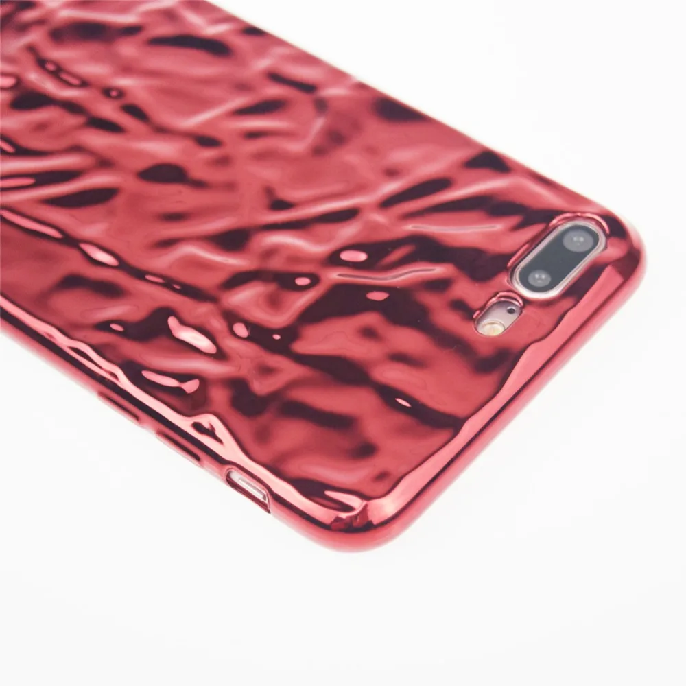 Лидер продаж плиссированный хромированный чехол FACEVER для iPhone X 10 6 6s 7 8 Plus 3D