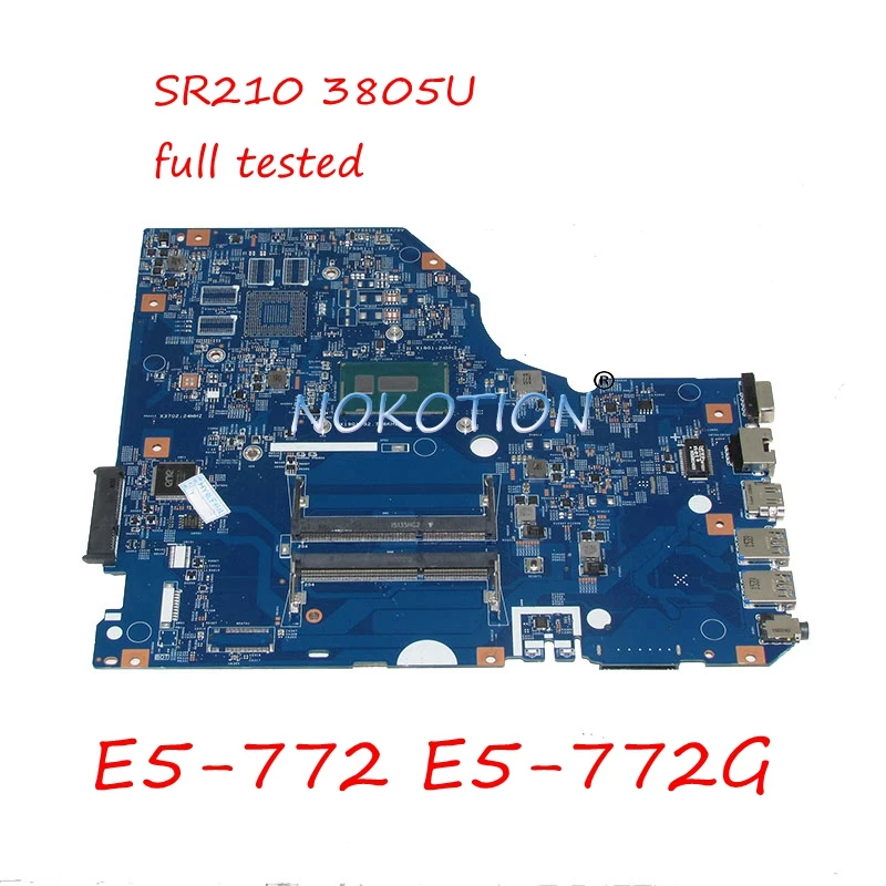 NOKOTION NBVB111002 448 04X09 001M Laptop Motherboard For font b Acer b font asipre E5 772