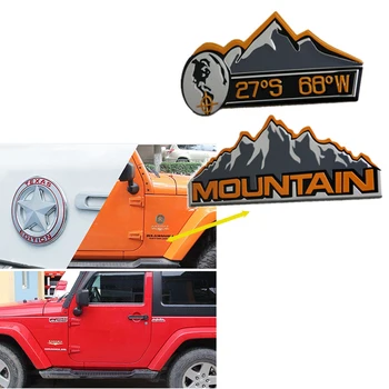 

3D 4X4 Mountain Road Racing Car Emblem Sticker For Hyundai I30 IX35 IX25 Suzuki Lifan X60 X50 Renault Mitsubishi ASX Jeep Acura