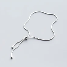 MloveAcc Аутентичные 925 пробы Серебряная цепочка змеи регулируемый браслет& браслет роскошные серебряные ювелирные изделия