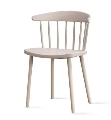 Простой современный обеденный стул Модный повседневный спинка пластиковый домашний балкон открытый стул стола - Цвет: 9