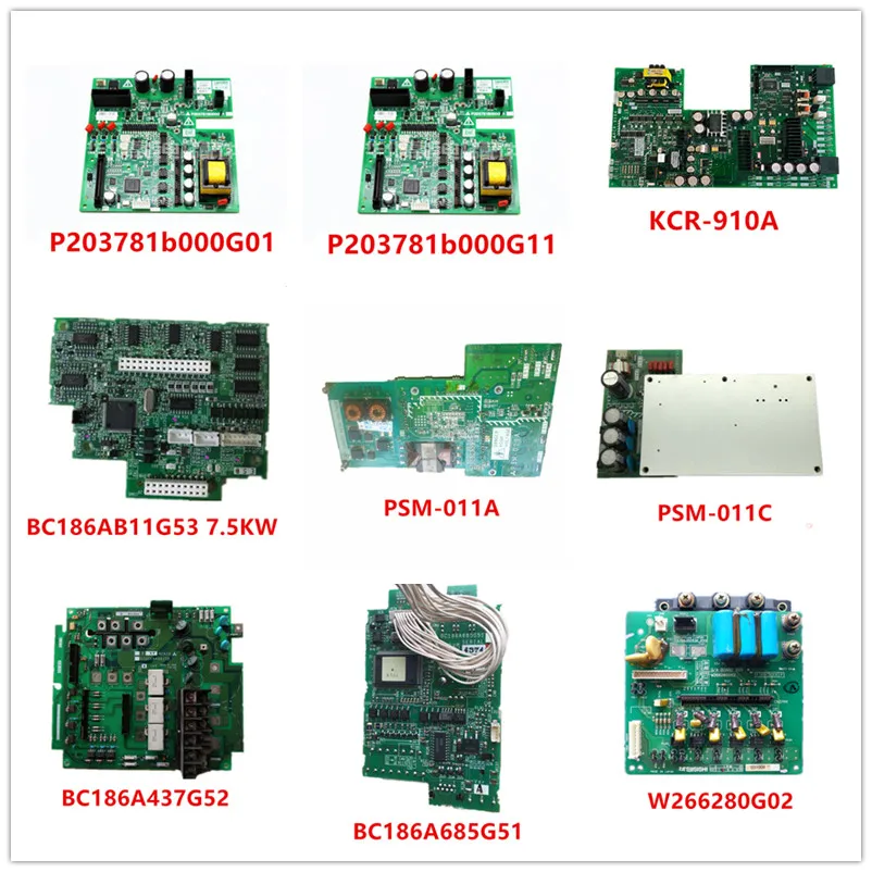 

P203781b000G01| P203781b000G11| KCR-910A| BC186AB11G53| PSM-011A| PSM-011C| BC186A685G51| W266280G02 Used Working