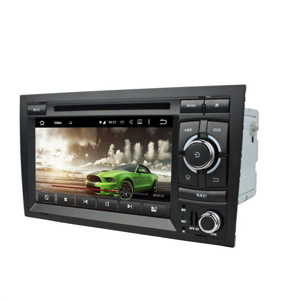 DSP 4GB RAM 8-Core 7\ Android 9.0 Car Radio DVD Player for Audi A4 S4 RS4 2002-2008 GPS WIFI Bluetooth 4.2 USB DVR Mirror link