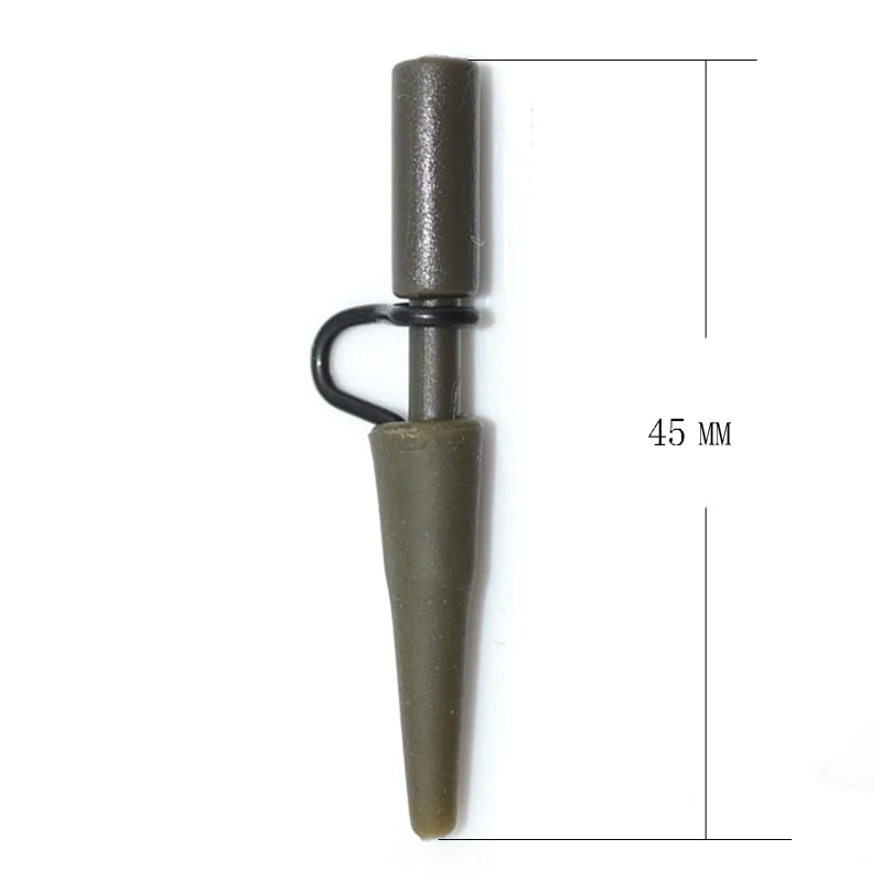 

50Sets Fishing terminal tackle carp fishing safety lead clip & tail rubber carp fishing accessories vissen hooks carp