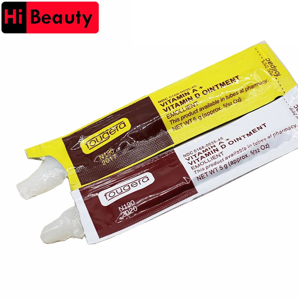 Pаспродажа 100 шт. лот татуировки Vitamin A D мазь татуировки последующий уход восстановления ремонт кожи крем против рубцов предметы первой необходимости ...