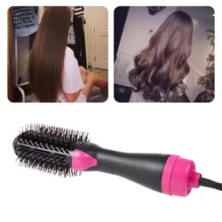 2 в 1 салон один шаг волосы инфракрасная сушка выпрямитель для волос Volumizer Styler Professional Air Hair расческа для завивки