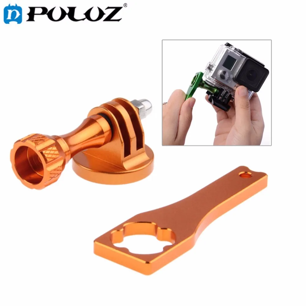 

For Go Pro Accessories Camera Tripod Mount Adapter + Long Screw + Screw Rod Wrench for for GoPro HERO5 HERO4 Session HERO 5 4 3+
