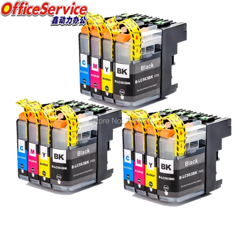 

12X LC563 LC565 LC567 Compatible Ink Cartridge For Brother MFC-J2310 MFC-J2510 MFC-J3520 MFC-J3720 Inkjet printer