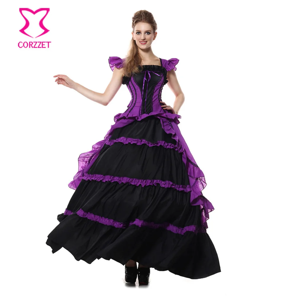 Charmian-Women-s-Gothic-Victorian-Fancy-Lolita-Dress-Elegant-Short-Sleeves-Ruffle-Evening-Party-Ball-Gown-(2)