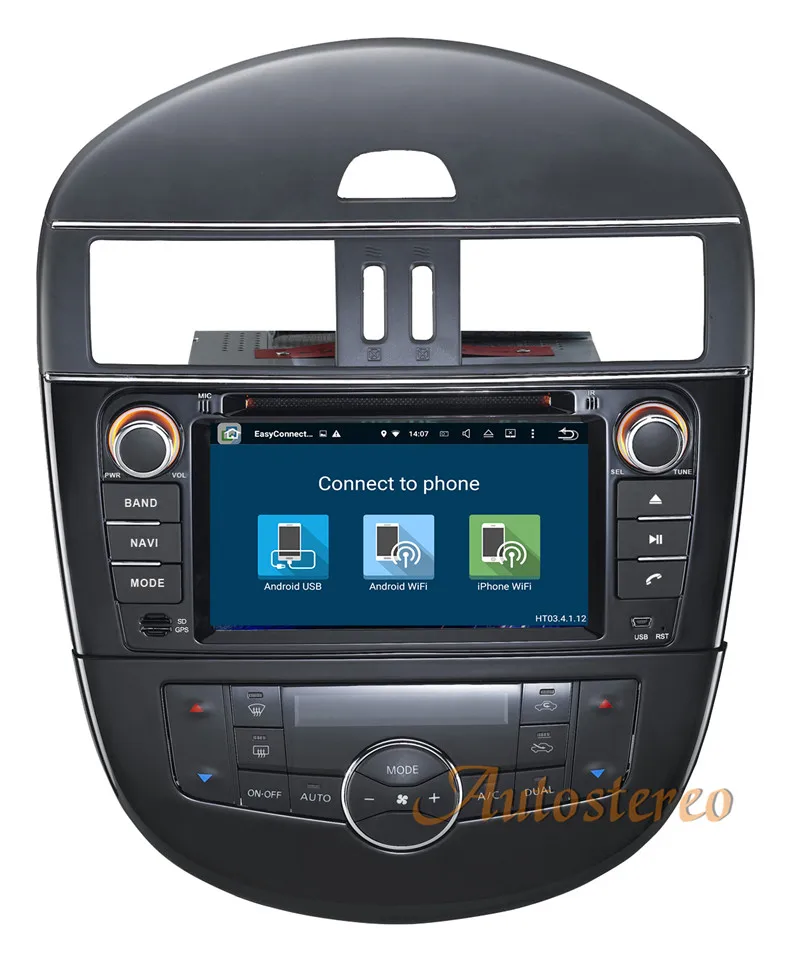 Sale The Newest Android 7.1 Car GPS Navigation DVD Player For NISSAN Nissan Tiida Versa 2011-2017 auto stereo multimedia radio pad 9