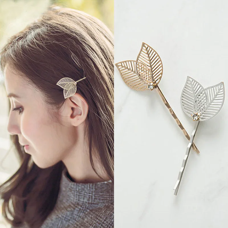 

M MISM Women Novelty Foliage Metal Hairpins Pefect Quality Luxury Girls Hairclips Barrette for Girls Fine Hair Accessories