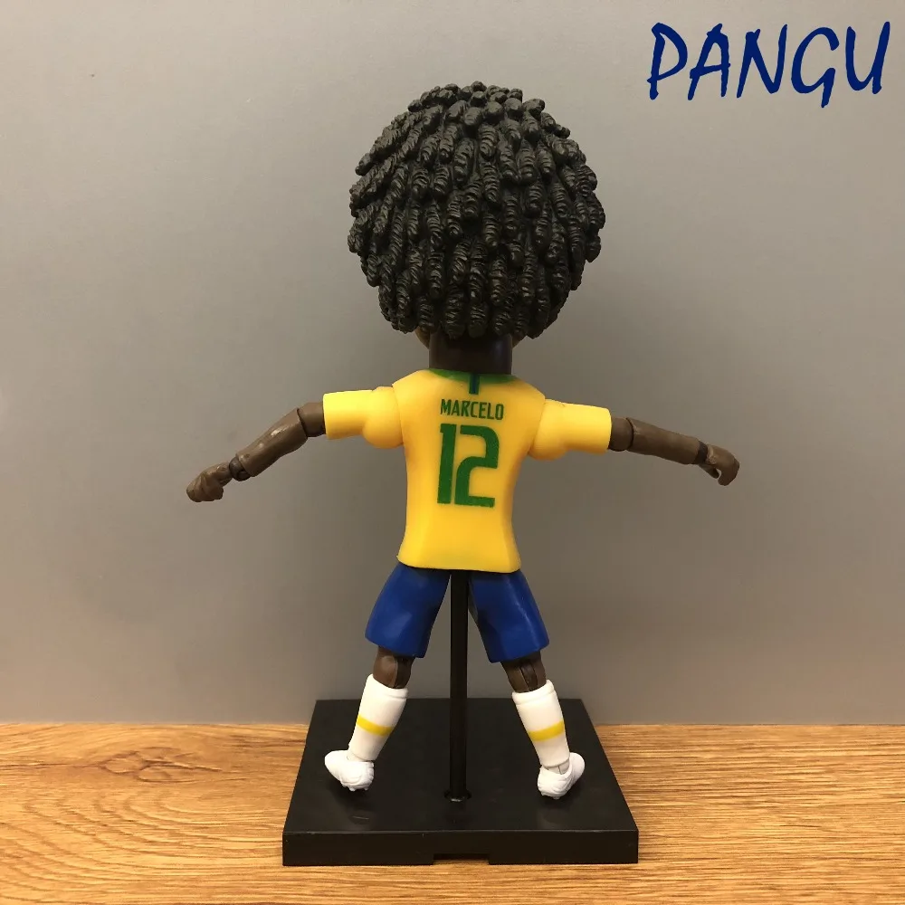 Soccerwe dolls figurine Sports stars MARCELO #12 BRAZIL delicate Movable joints resin model toy action figure collectible gift