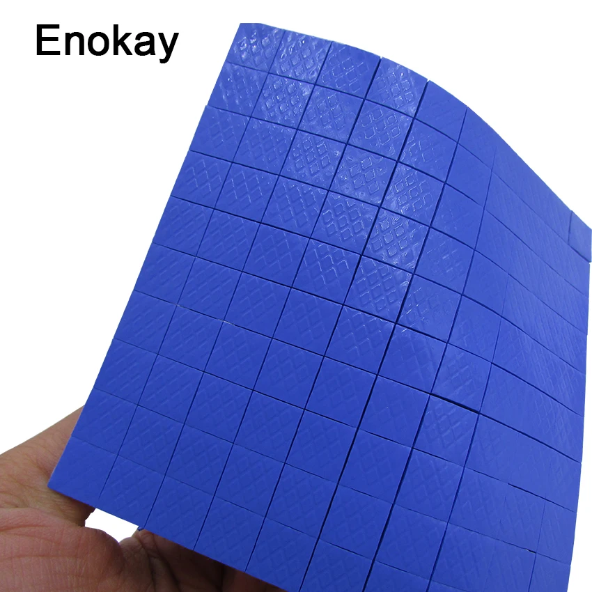 

Wholesale 100 Pieces 10X10x2MM 2MM Thickness IC Chip GPU Blue Silicone Conductive Compounds Thermal Pad